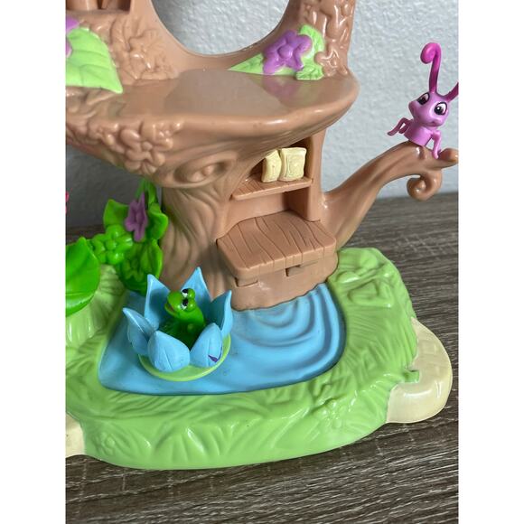 Disney Jakks Pacific 2010 Rainbow Treehouse Playset Fairies Flowers Works - Picture 5 of 13